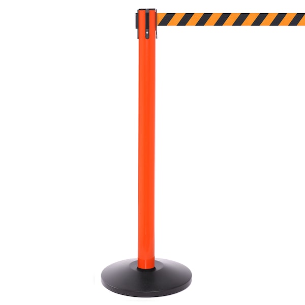 Queue Solutions SafetyPro 250, Orange, 13' Yellow/Black CAUTION DO NOT ENTER Belt SPRO250O-YBC130